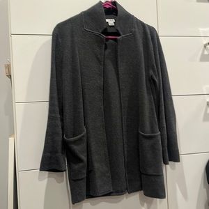 J crew gray sweater blazer medium
